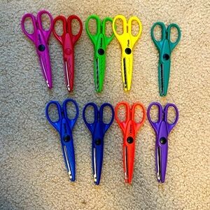 Crafting scissors set of nine